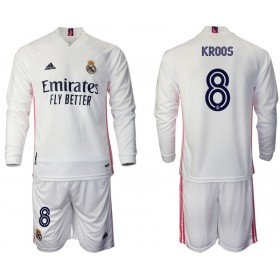 Real Madrid Fodboldtrøjer Toni Kroos 8 Børn Hjemmebanesæt 2020/21 Langærmet